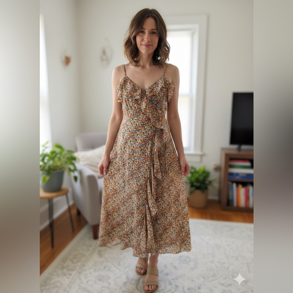 Lush Multicolor Floral Maxi Dress